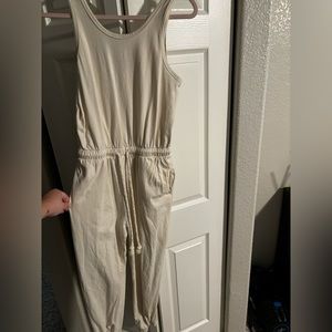 Target cream jumpsuit